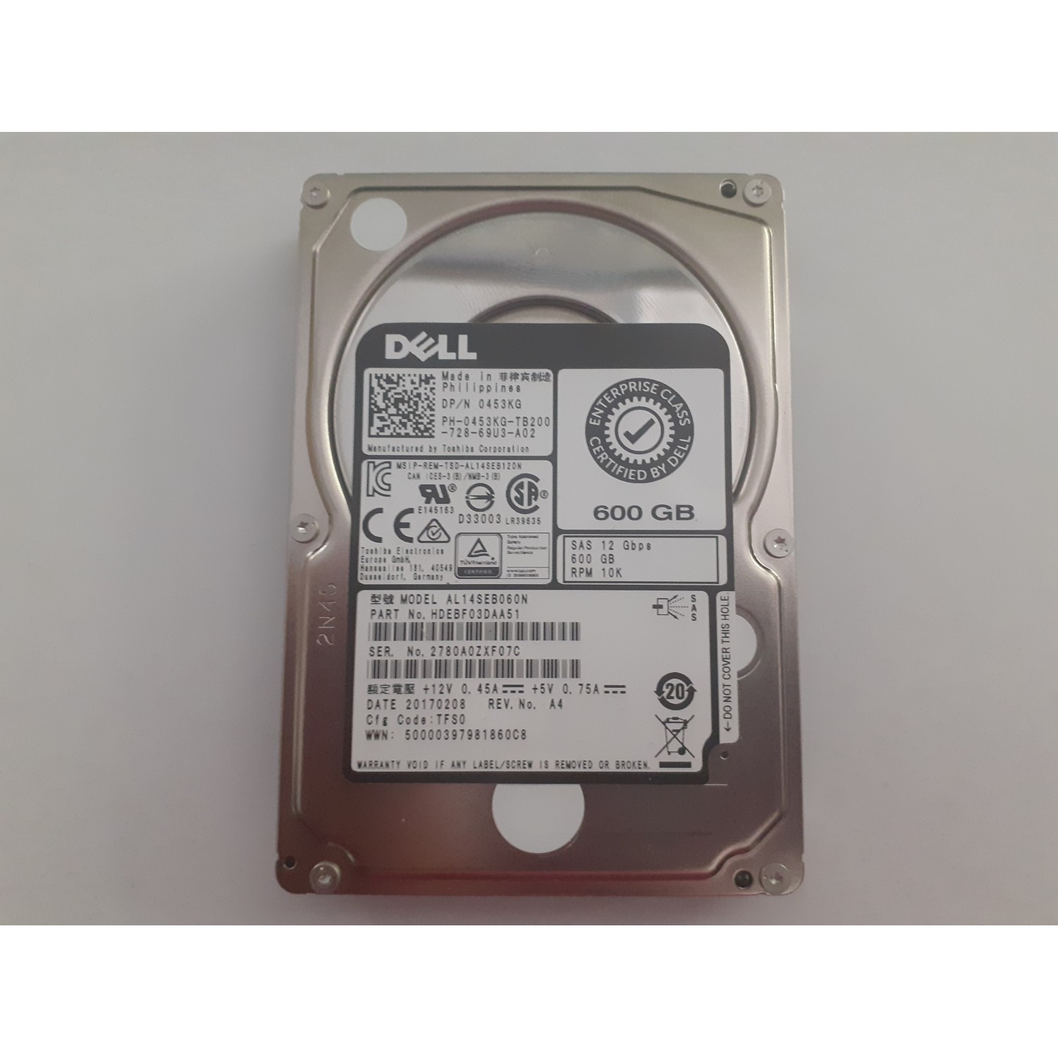 Hard disk server DELL Enterprise Class 600GB 12Gbps 10K 2.5" SAS